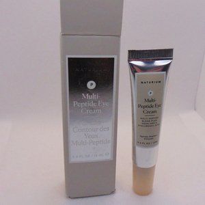 NATURIUM MULTI-PEPTIDE Eye Cream Squalane & Hyaluronic Acid 0.5oz/15ml NIB